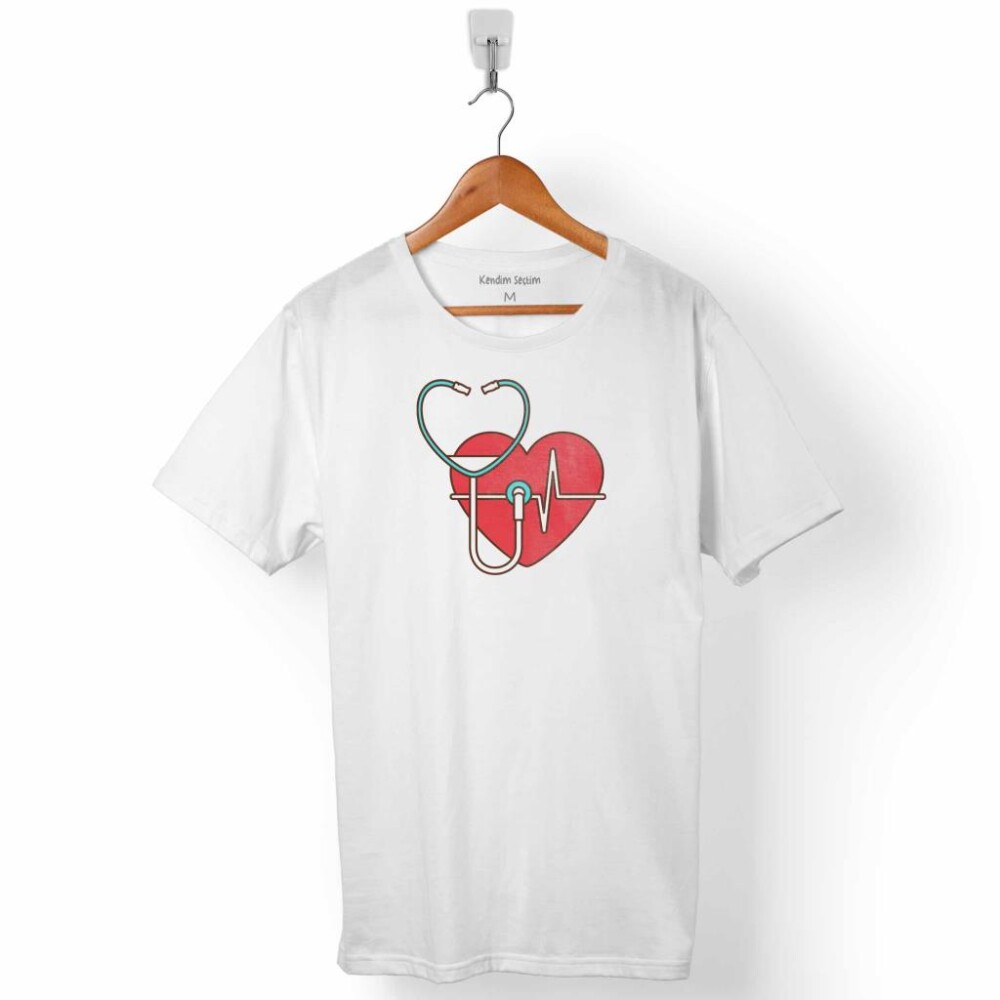 KALP DOKTORU DAMAR CERRAHİSİ KARDİYOLOJİ ERKEK TİŞÖRT - KENDİM SEÇTİM