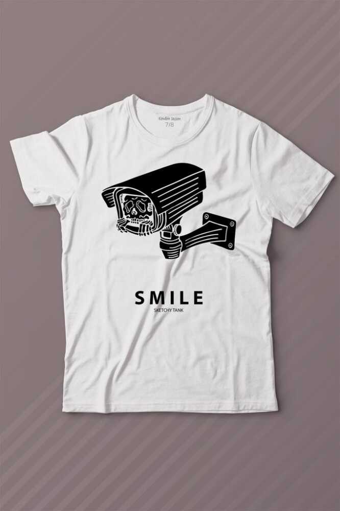 Kamera Smile Selfie Big Brother Baskılı Tişört Çocuk T-shirt - 1
