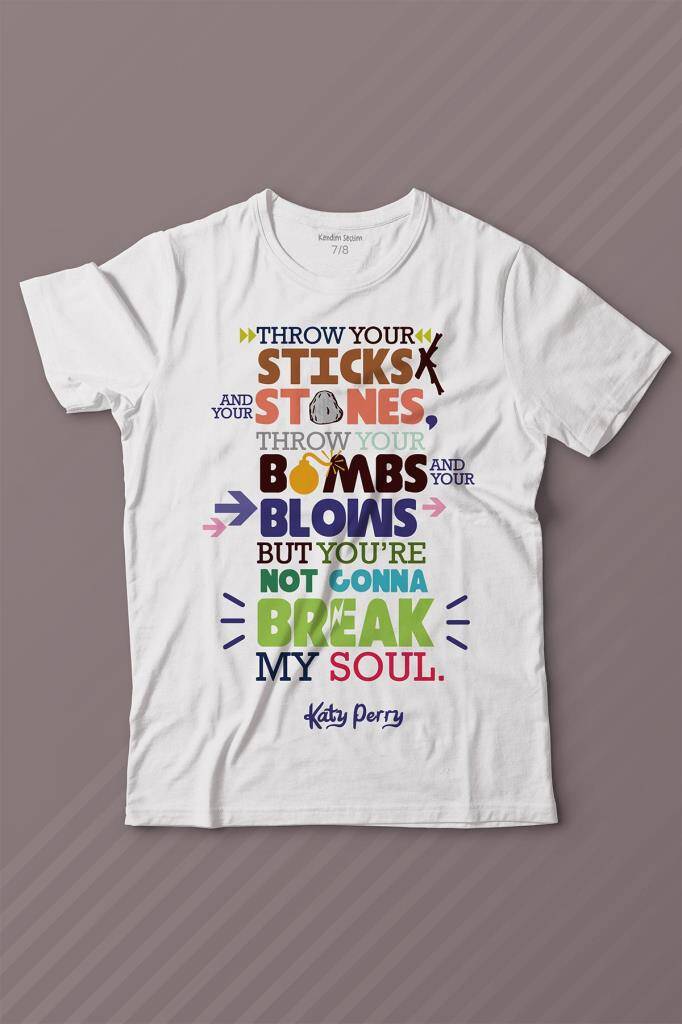 Katty Pery Music Müzik Pop Baskılı Tişört Çocuk T-shirt - 1