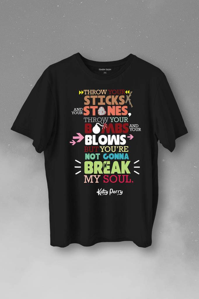Katty Pery Music Müzik Pop Baskılı Tişört Unisex T-Shirt - 1