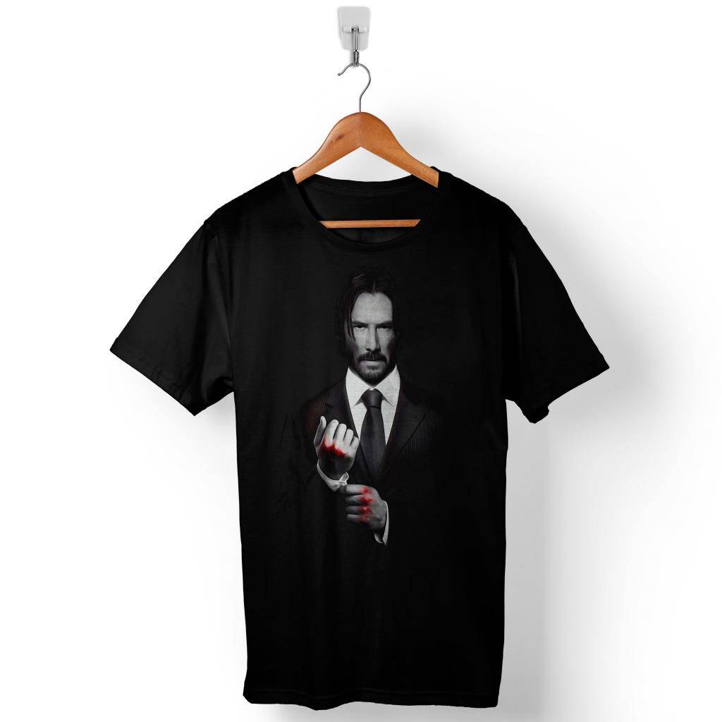 Keanu Reeves John Wick Be Kind To Animals I Kill You Baskılı Tişört Unisex T-Shirt - 1