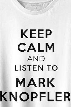 Keep Calm And Listen To David Mark Knopfler Baskılı Tişört Unisex T-shirt - 2