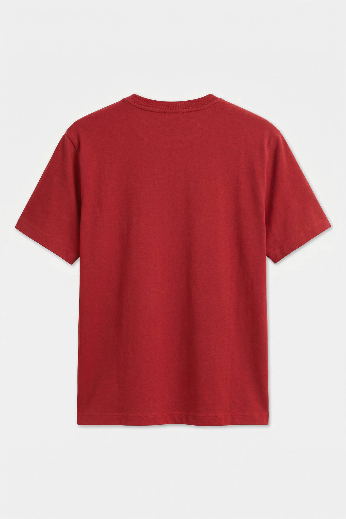 Unisex Kırmızı Basic Tişört - 2