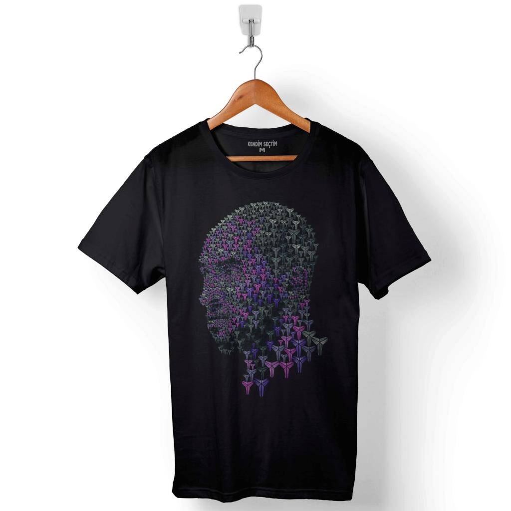Kobe Bryant Black Mamba Logo Nba Basketball Baskılı Tişört Unisex T-Shirt - 1