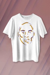 Kobe Bryant Silüet Black Mamba Mor Baskılı Tişört Unisex T-shirt - 1