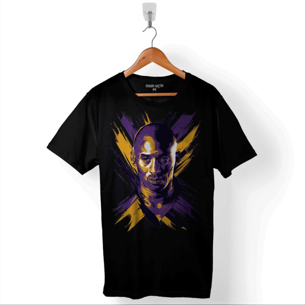 Kobe Bryant Stibel Black Mamba Nba Basketbol Baskılı Tişört Unisex T-Shirt - 1