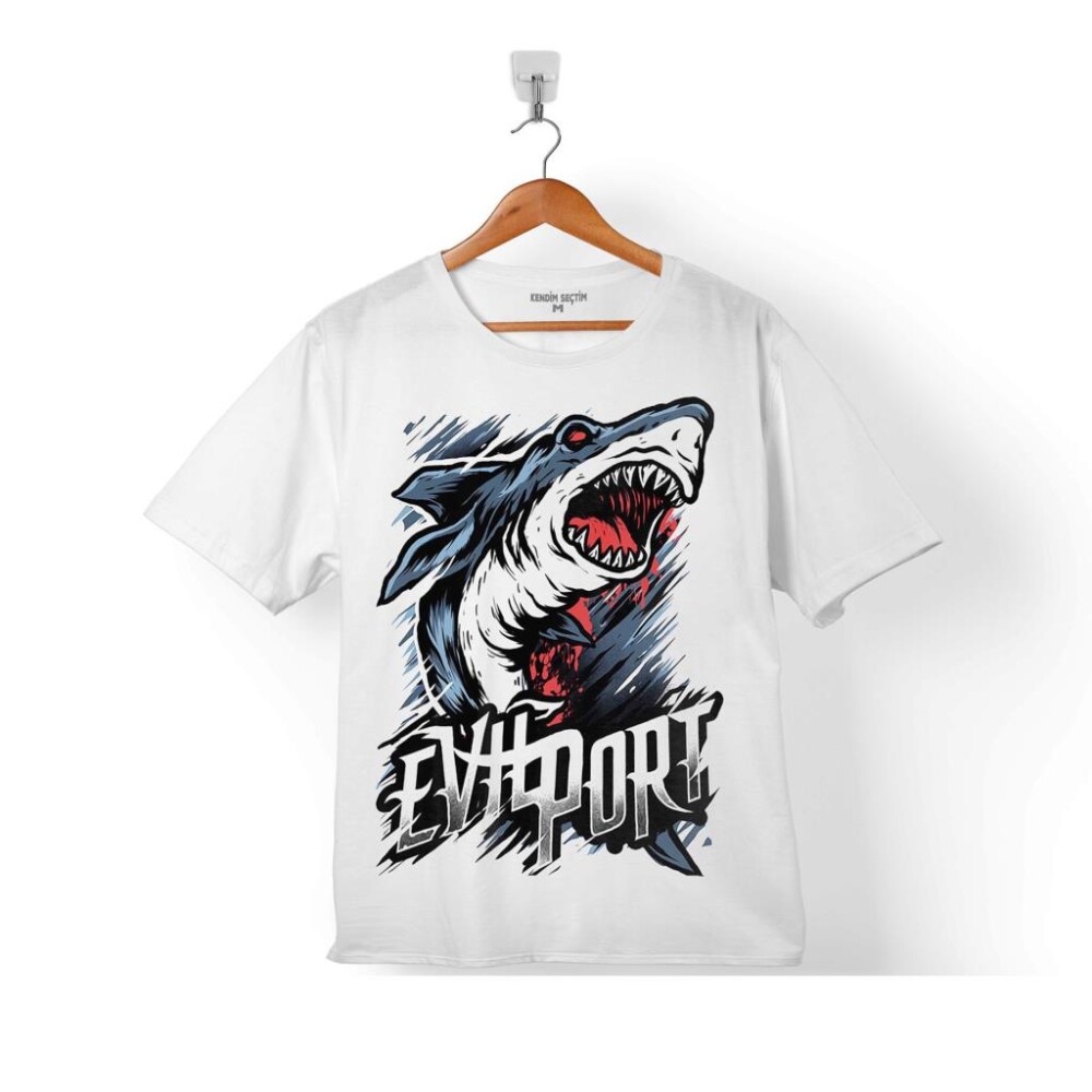 KÖPEK BALIĞI SALDIRISI SHARK ATTACK EVIPORT ÇOCUK TİŞÖRT - KENDİM SEÇTİM