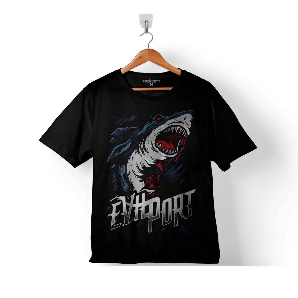 KÖPEK BALIĞI SALDIRISI SHARK ATTACK EVIPORT ÇOCUK TİŞÖRT - 1