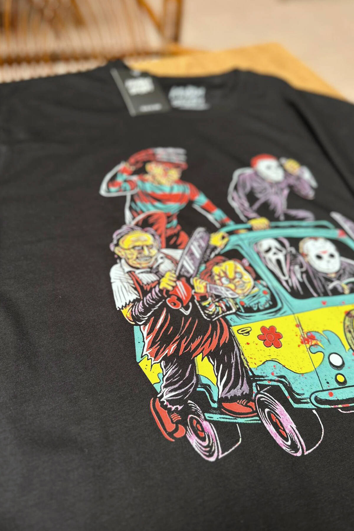 Korku Filmi Halloween Chucky Freddy Cadılar Movie Film Sinema Baskılı Tişört Unisex T-Shirt - 3