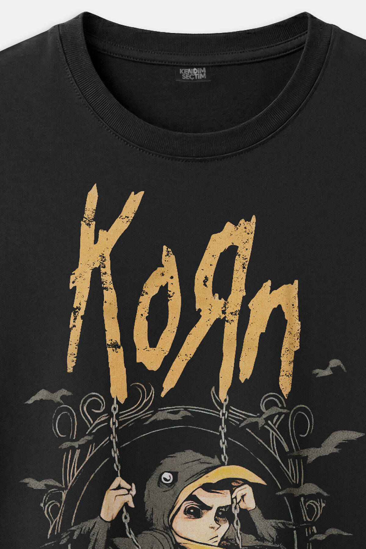 Korn Metal Rock Müzik Baskılı Tişört Unisex T-Shirt - 2