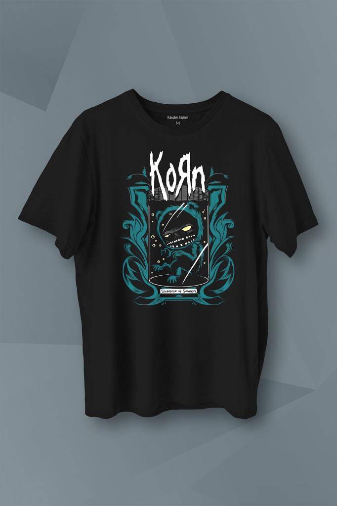 Korn Souvonir Of Sadness Metal Rock Baskılı Tişört Unisex T-Shirt - 1