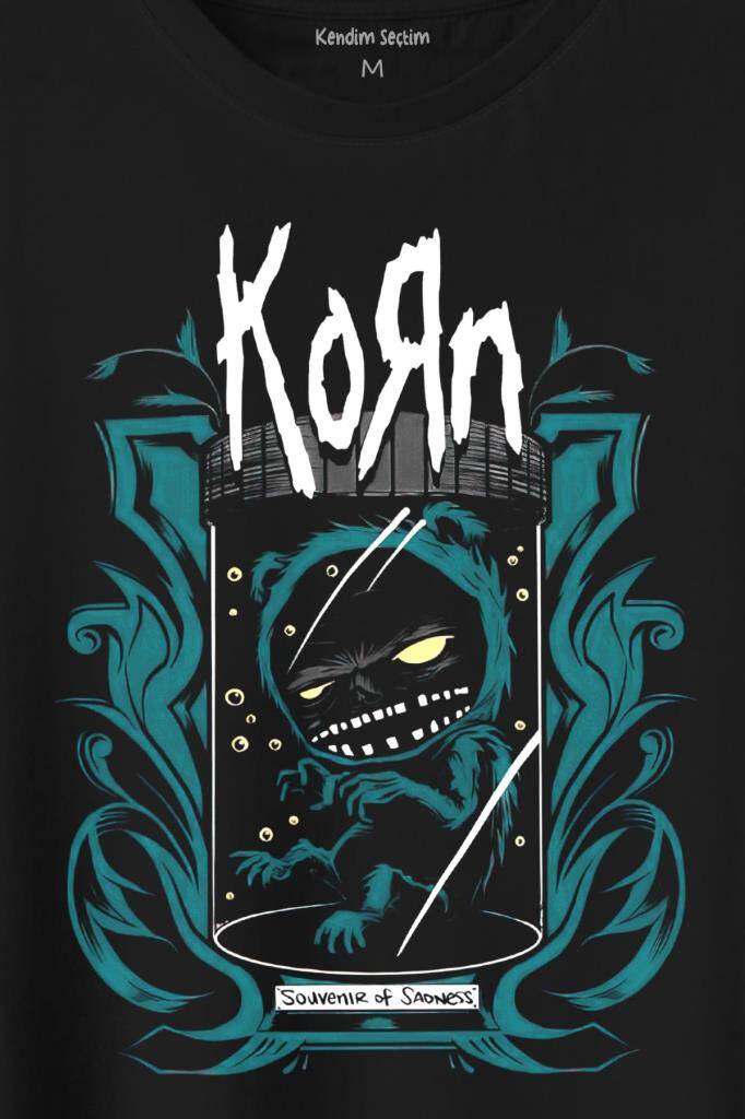 Korn Souvonir Of Sadness Metal Rock Baskılı Tişört Unisex T-Shirt (1)