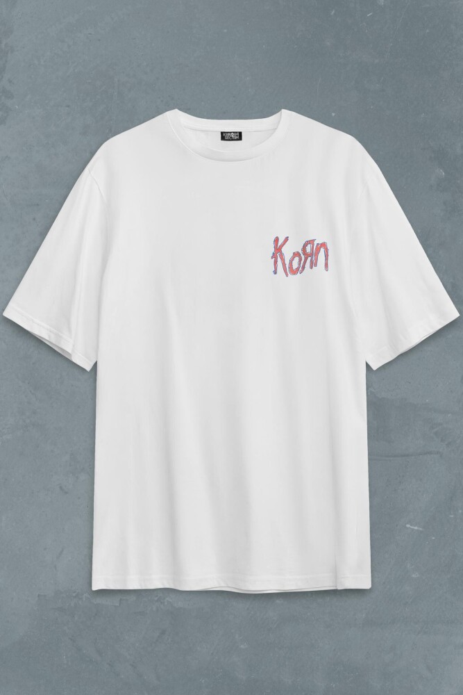Korn T-shirt Nu Metal RapCore Metal Music Drawing Baskılı Unisex Oversize Tişört - 2