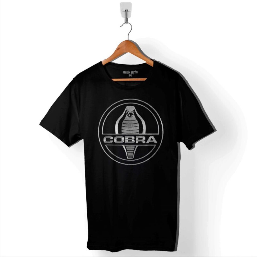 Kral Kara Kobra Yılan King Black Snake Cobra Baskılı Tişört Unisex T-Shirt - 1
