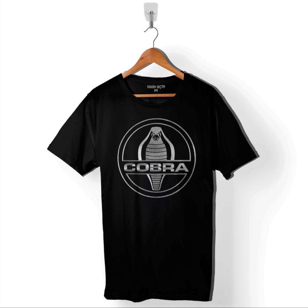 Kral Kara Kobra Yılan King Black Snake Cobra Baskılı Tişört Unisex T-Shirt - 1