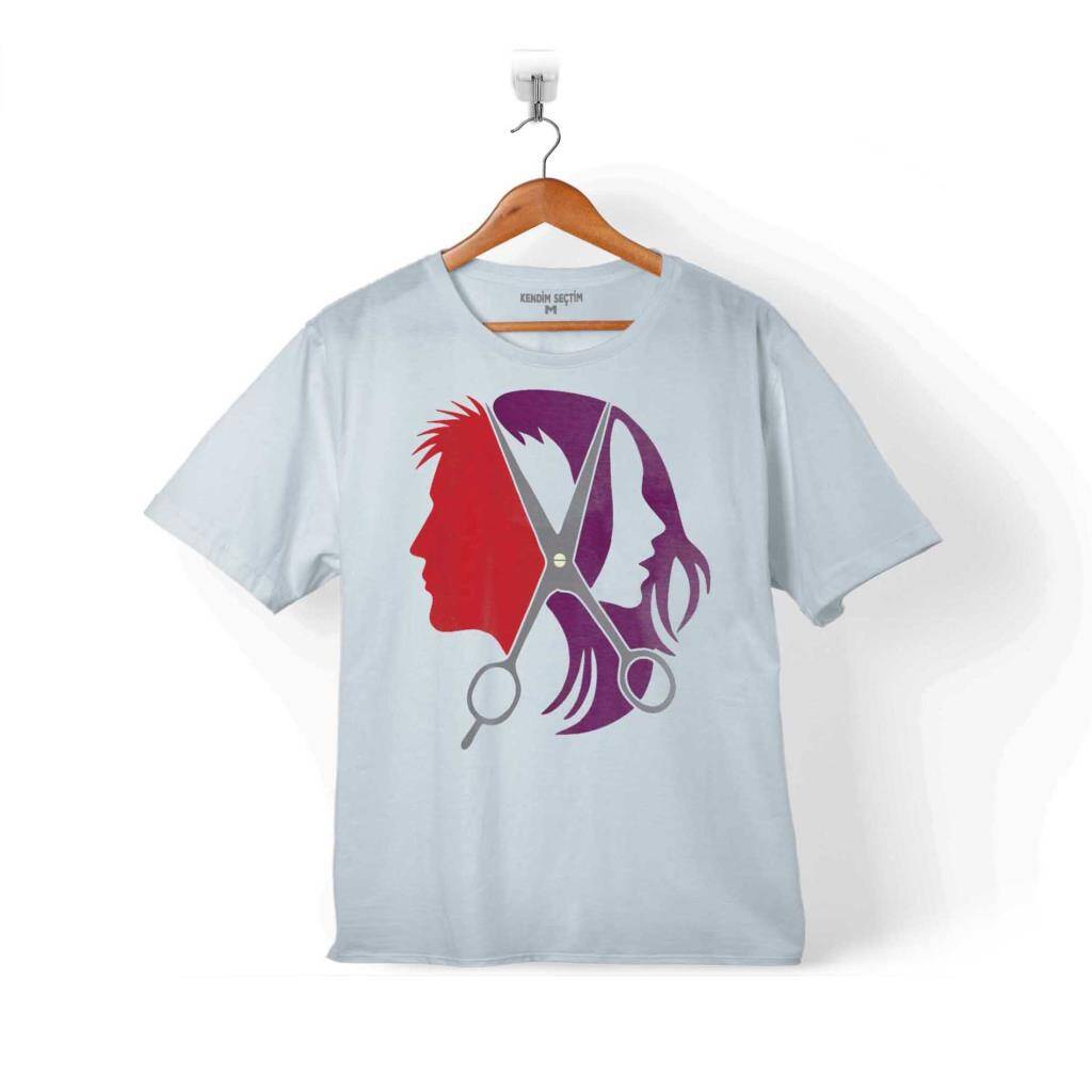 KUAFÖR KADIN ERKEK MAKAS BERBER BARBER TRAŞ ÇOCUK TİŞÖRT - 1