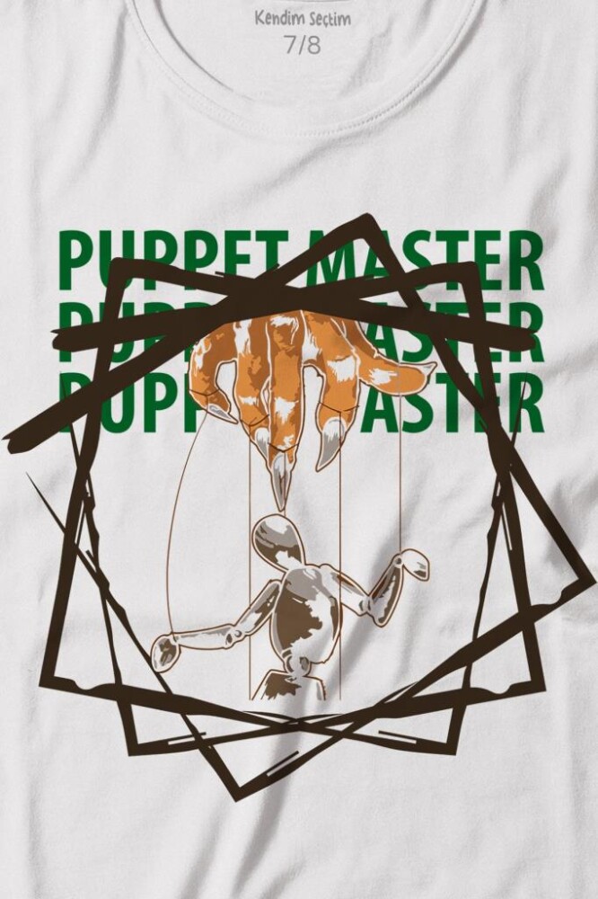 Kukla Puppet Master Geometric Baskılı Tişört Çocuk T-shirt - 2