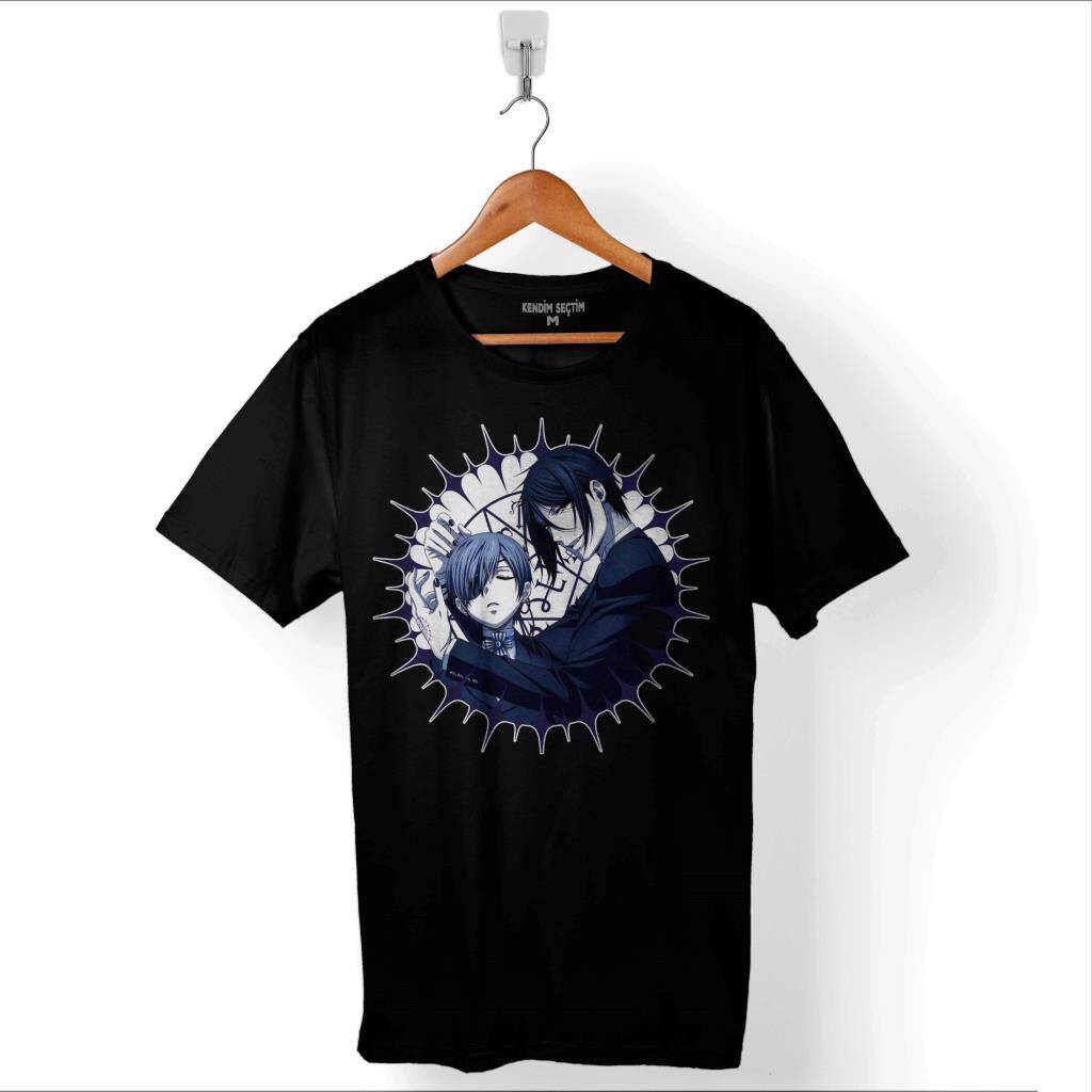 Kuroshıtsuji Book Of The Atlantic Black Butler Baskılı Tişört Unisex T-Shirt - 1