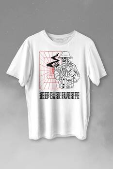 Kuru Kafa Deep Dark Baskılı Tişört Unisex T-shirt - 1