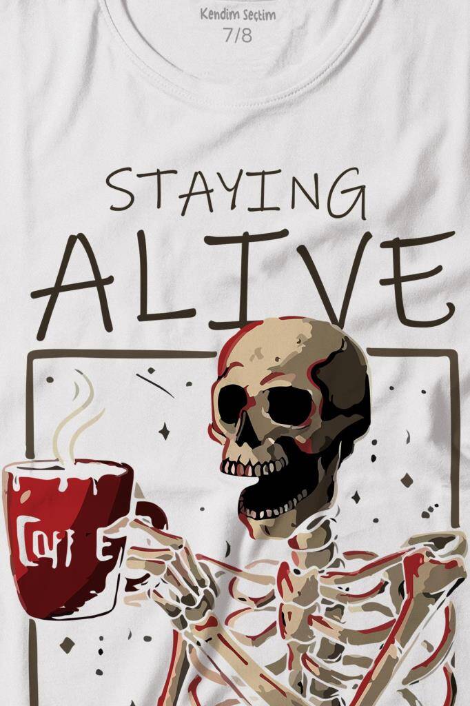 Kuru Kafa Kahve Coffee Baskılı Tişört Çocuk T-shirt - 2