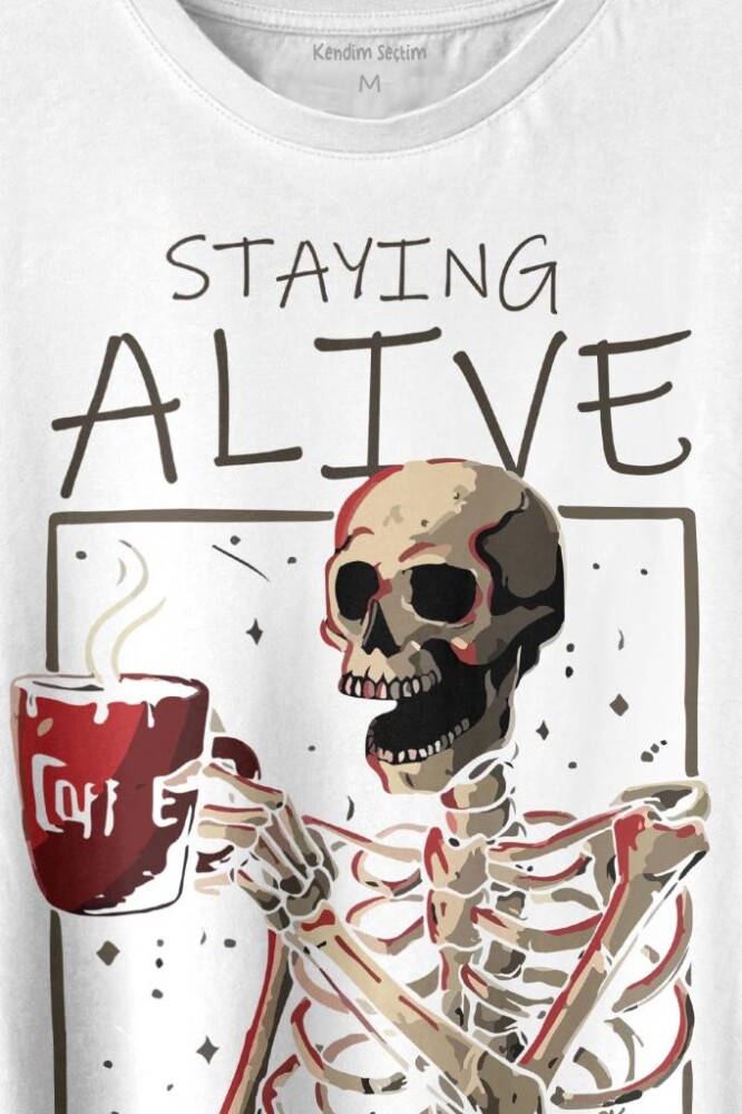 Kuru Kafa Kahve Coffee Baskılı Tişört Unisex T-shirt (1)