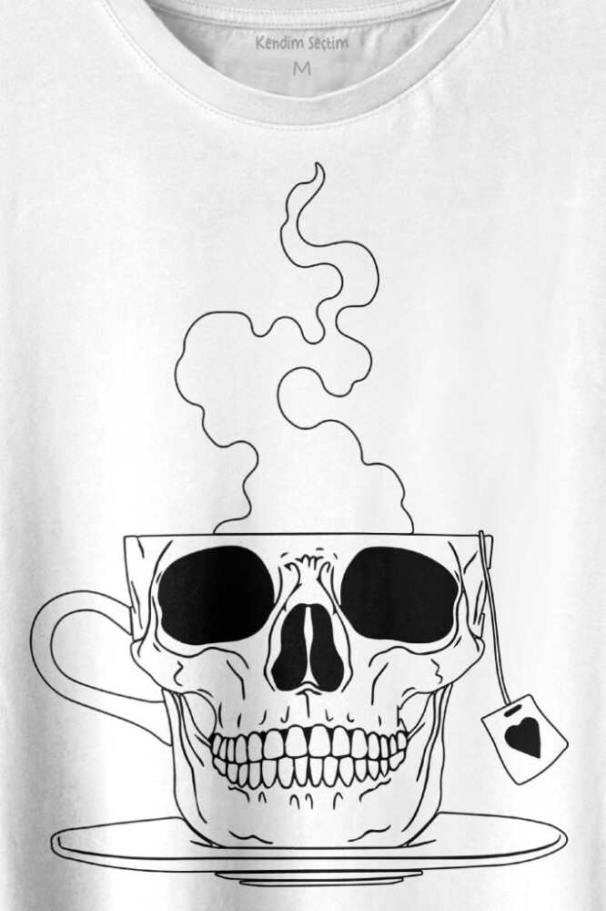 Kurukafa Kahve Çay Streetwear Baskılı Tişört Unisex T-shirt (1)