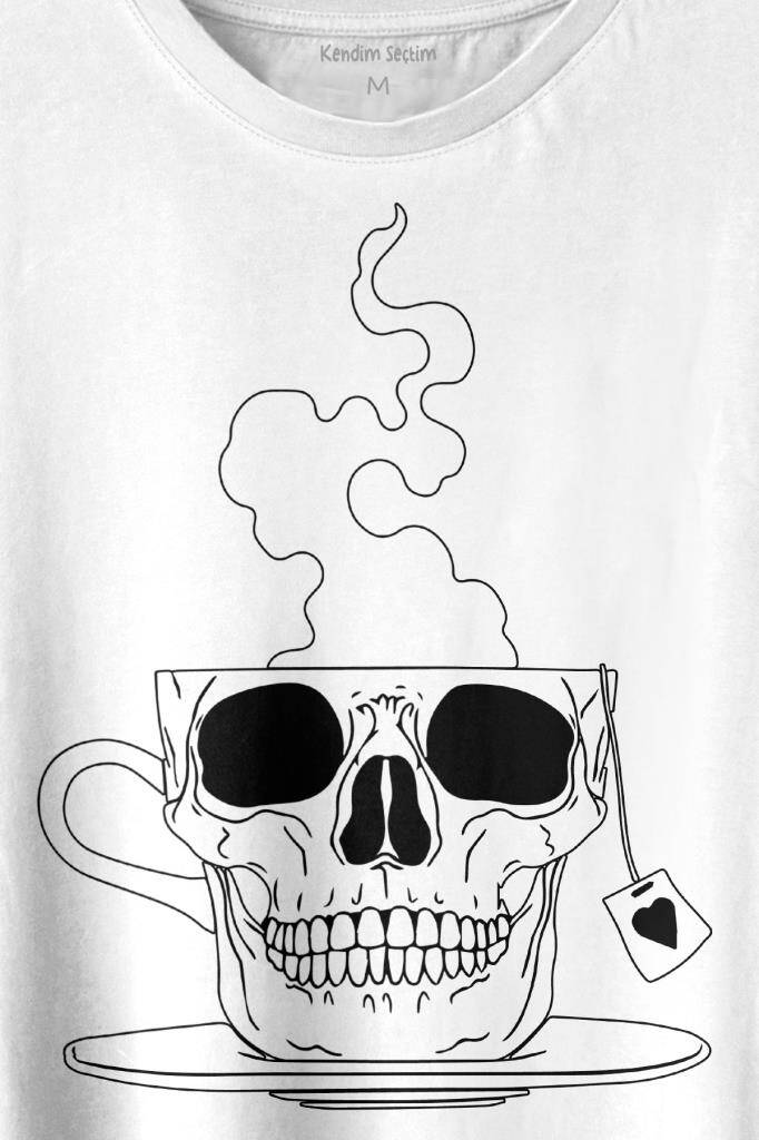 Kurukafa Kahve Çay Streetwear Baskılı Tişört Unisex T-shirt (1)