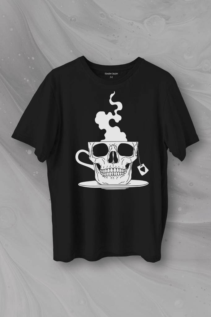 Kurukafa Kahve Çay Streetwear Baskılı Tişört Unisex T-Shirt - 1