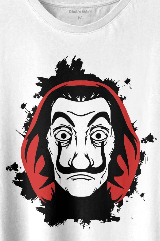 La Casa De Papel Dali Mask Maskesi Baskılı Tişört Unisex T-shirt (1)