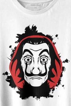 La Casa De Papel Dali Mask Maskesi Baskılı Tişört Unisex T-shirt - 2