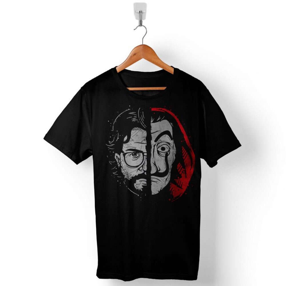La Casa De Papel Dali Maske Mask Baskılı Tişört Unisex T-Shirt - 1
