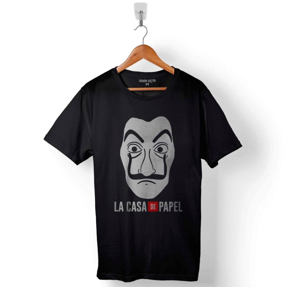 La Casa De Papel Lacasa Logo Baskılı Tişört Unisex T-Shirt - 1