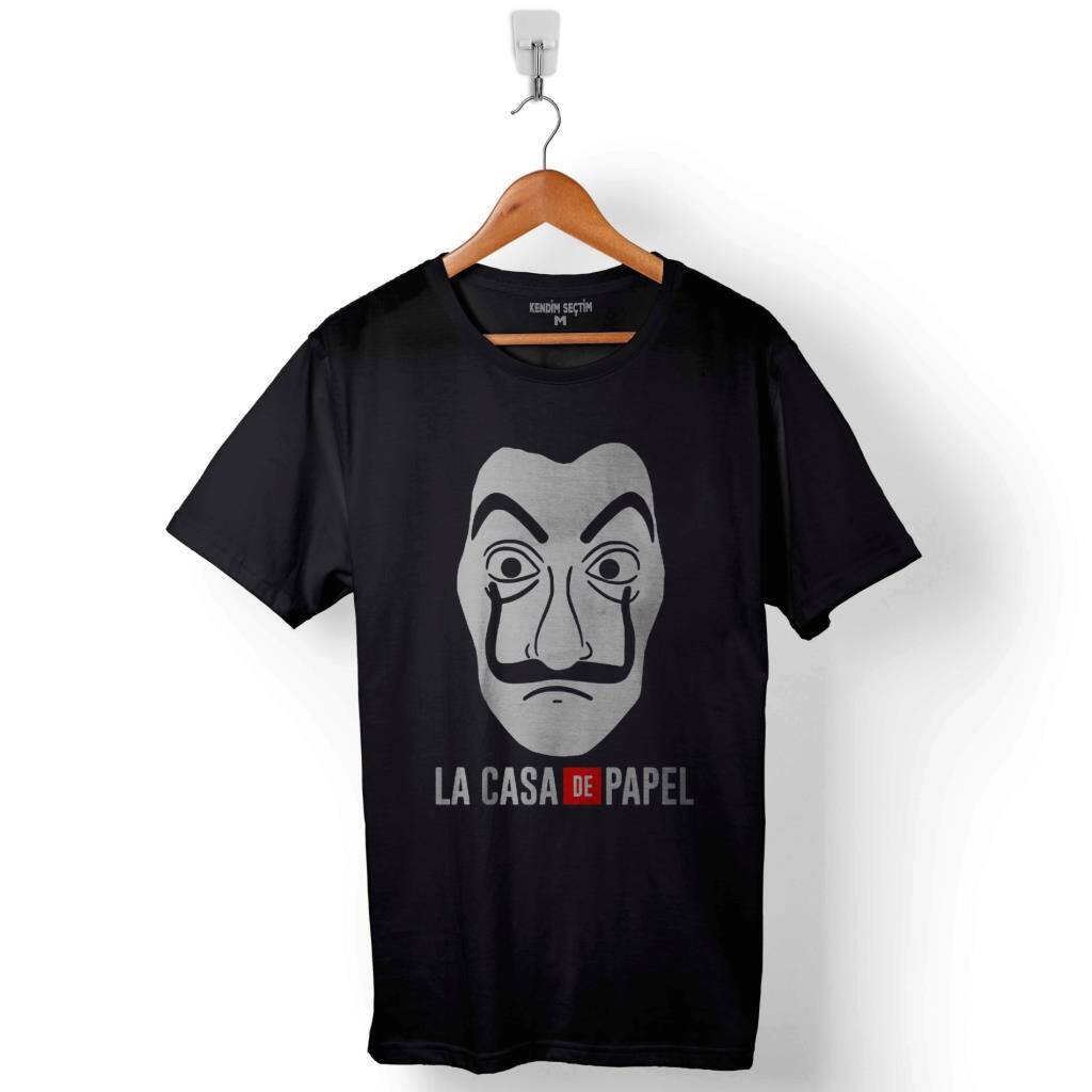 La Casa De Papel Lacasa Logo Baskılı Tişört Unisex T-Shirt - 1