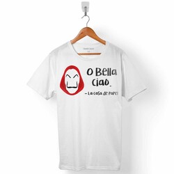 LA CASA DE PAPEL O CIAO ÇAV BELLA DALI MASKE ERKEK TİŞÖRT - 1