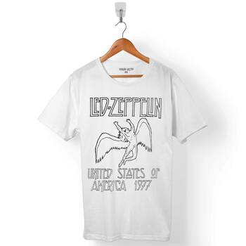 LED ZEPPELIN 1977 LED-ZEPPELIN LOGO ERKEK TİŞÖRT - 1