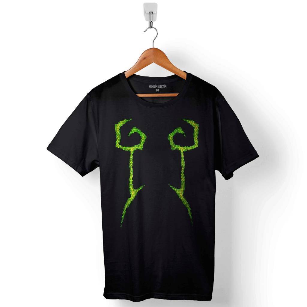 Legıon Demon Hunter Crest World Of Warcraft Wow Baskılı Tişört Unisex T-Shirt - 1