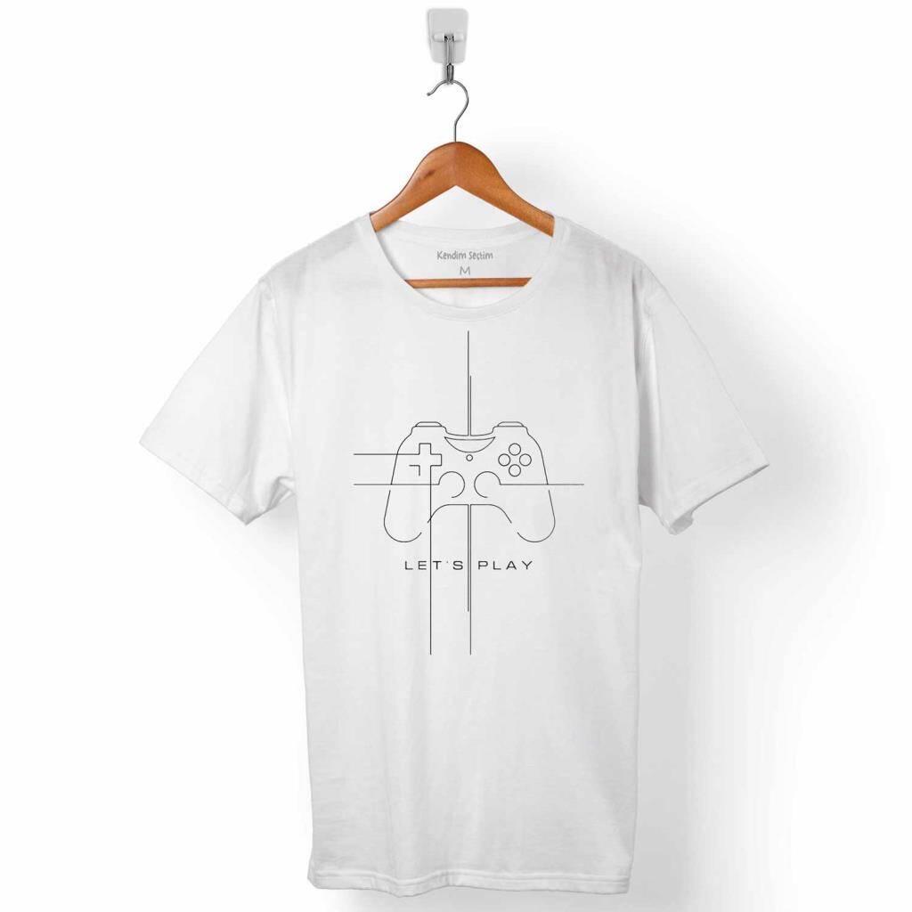 LETS PLAY OYUN KONSOLU GAMING PLAY STATION ERKEK TİŞÖRT - 1