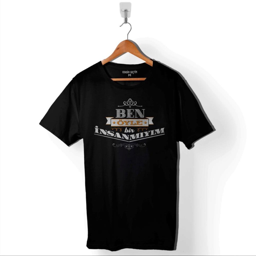 Leyla İle Mecnun Ben Öyle Bir İnsan Mıyım Baskılı Tişört Unisex T-Shirt - 1