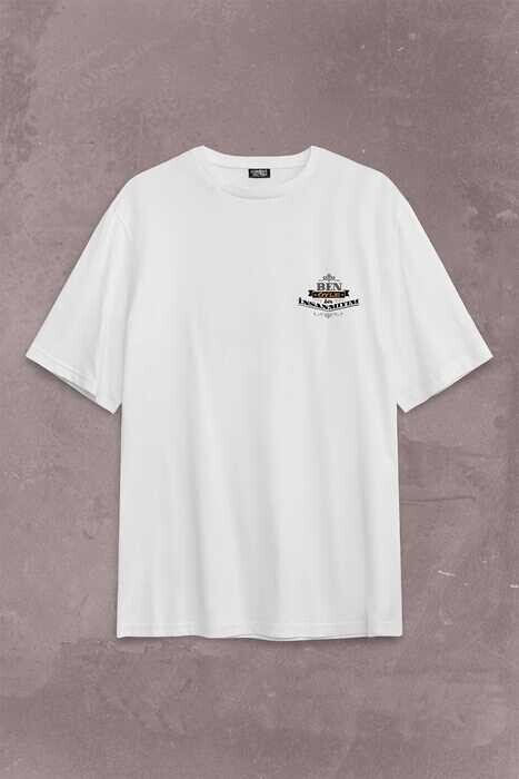 Leyla İle Mecnun Ben Öyle Bir İnsan Mıyım Sırt Ön Baskılı Oversize Tişört Unisex T-Shirt - 1