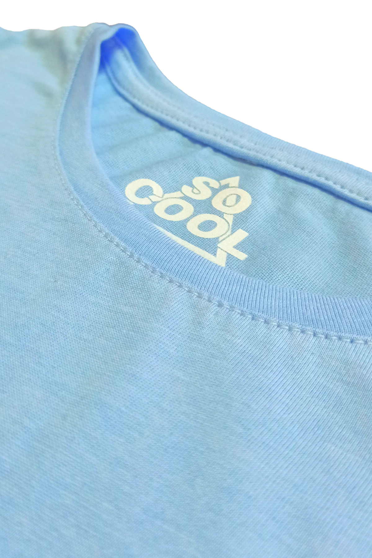 Light Blue Crop T-shirt Witch Cadı Mavi Renk Kadın Tişört Baby Tee (1)