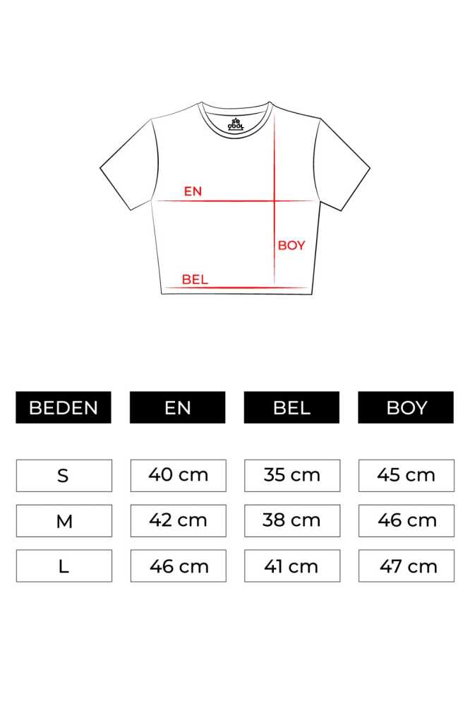 Light Blue Crop T-shirt Witch Cadı Mavi Renk Kadın Tişört Baby Tee - 3