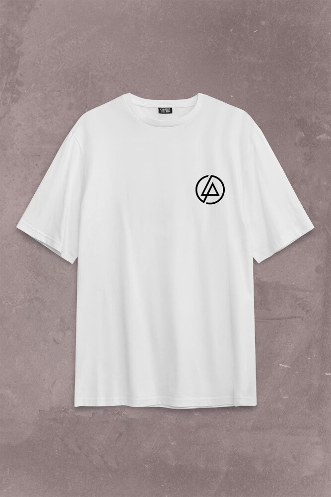 Linkin Park Chster Bennington One More Light Sırt Ön Baskılı Oversize Tişört Unisex T-Shirt - 1