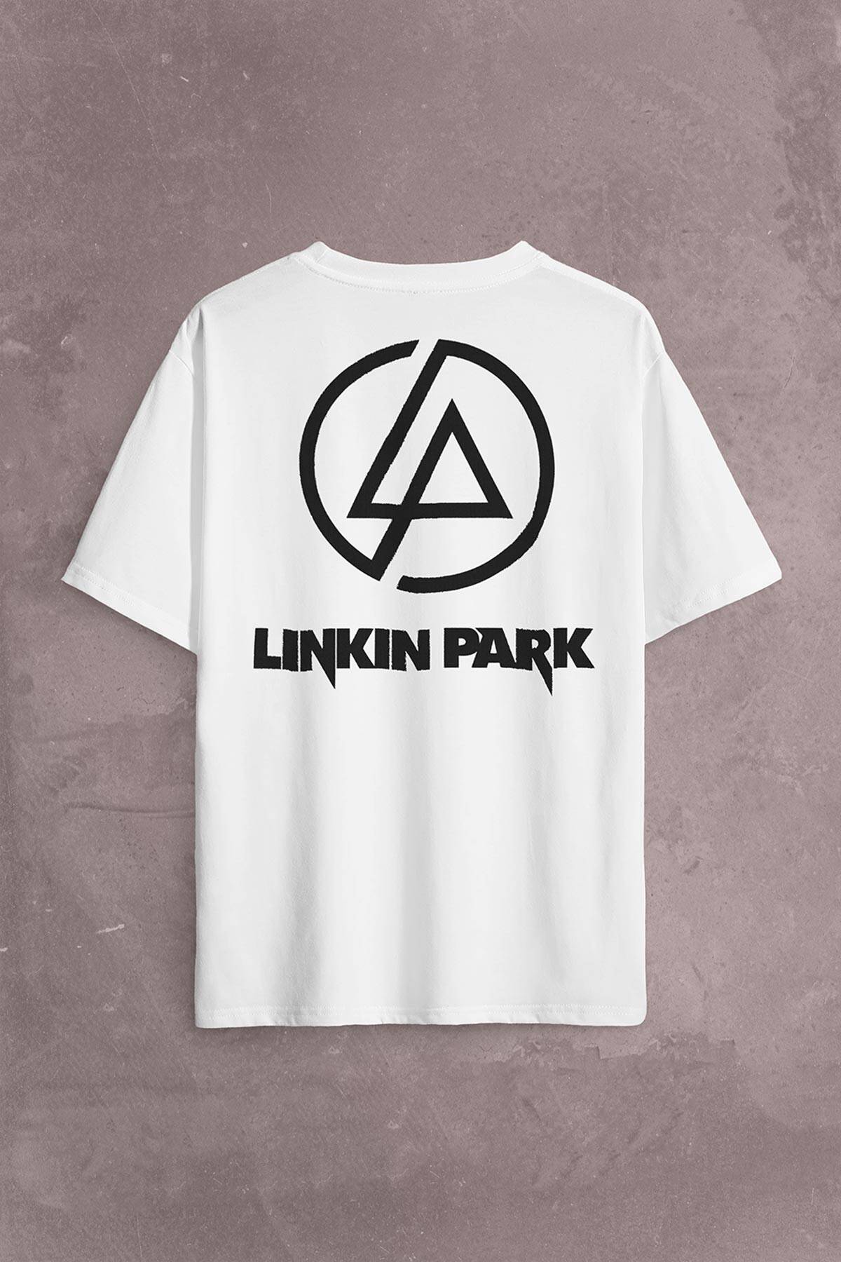 Linkin Park Chster Bennington One More Light Sırt Ön Baskılı Oversize Tişört Unisex T-Shirt - 2