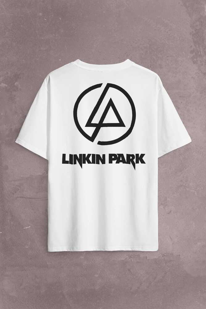 Linkin Park Chster Bennington One More Light Sırt Ön Baskılı Oversize Tişört Unisex T-Shirt (1)