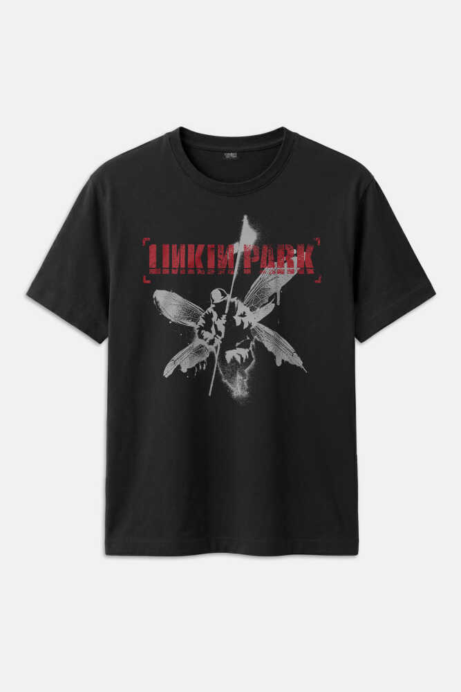 Linkin Park Hybrid Theory Metal Müzik Gitar Music Baskılı Siyah Regular Fit Tişört
