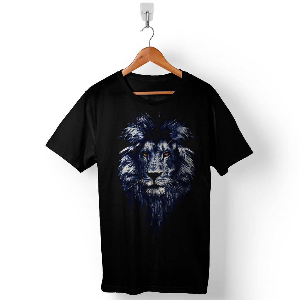Lion Aslan Silhouette Silüeti Arslan Baskılı Tişört Unisex T-Shirt - 1