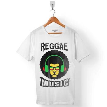 LION RAGGAE MUSIC BOB MARLEY ERKEK TİŞÖRT - 1