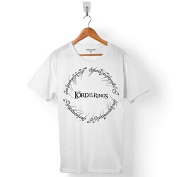 LORD OF THE RINGS YÜZÜKLERİN EFENDİSİ LOGO ERKEK TİŞÖRT - 1