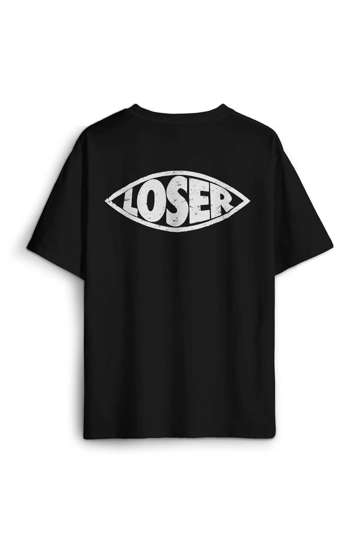 Loser The Midnight Club Dizi Sırt Ön Baskılı Oversize Tişört Unisex T-Shirt (1)