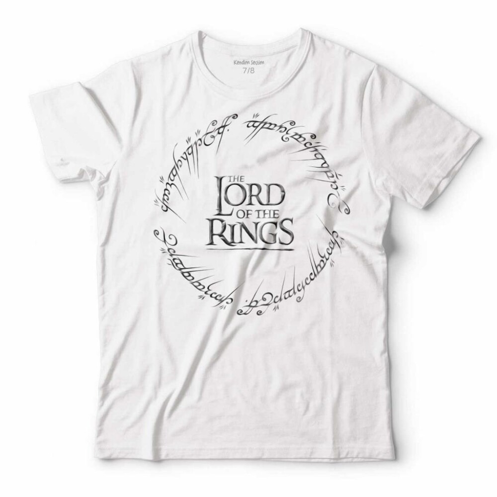 LOTR LORD OF THE RINGS YÜZÜKLERİN EFENDİSİ LOGO ÇOCUK TİŞÖRT - KENDİM SEÇTİM